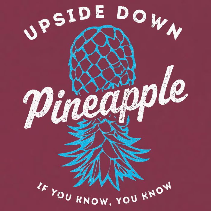 Retro Upside Down Pineapple Swinger 16oz Travel Tumbler