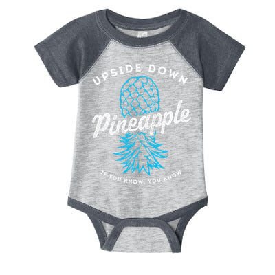 Retro Upside Down Pineapple Swinger Infant Baby Jersey Bodysuit