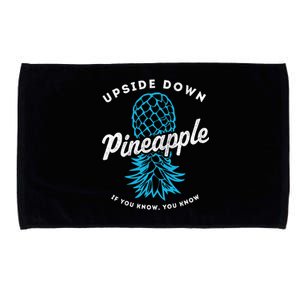 Retro Upside Down Pineapple Swinger Microfiber Hand Towel