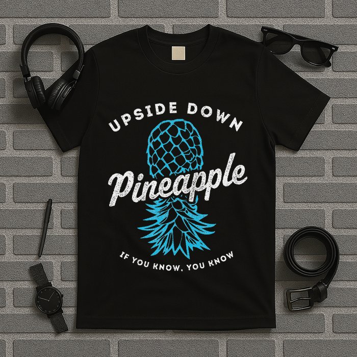 Retro Upside Down Pineapple Swinger T-Shirt