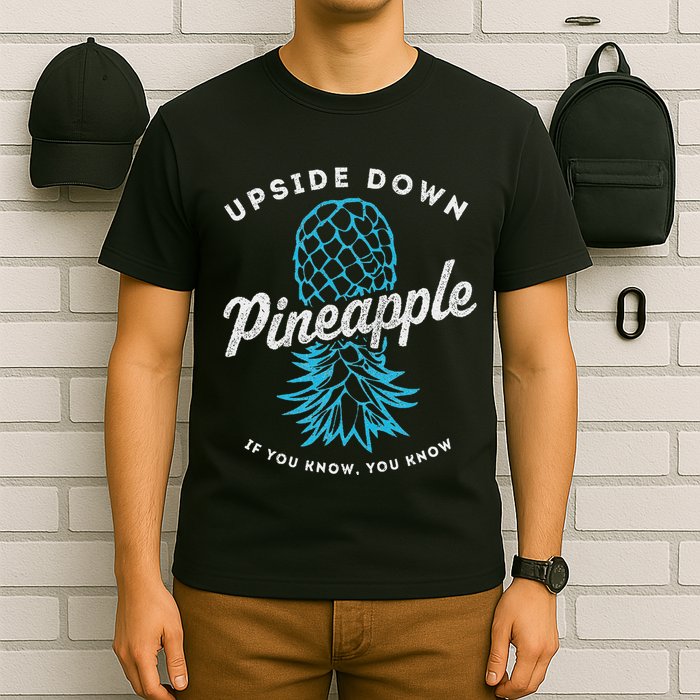 Retro Upside Down Pineapple Swinger T-Shirt