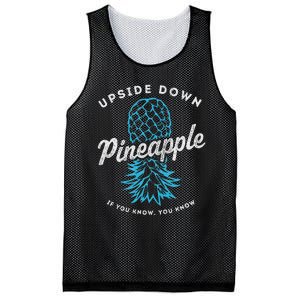 Retro Upside Down Pineapple Swinger Mesh Reversible Basketball Jersey Tank