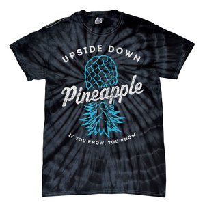 Retro Upside Down Pineapple Swinger Tie-Dye T-Shirt