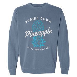 Retro Upside Down Pineapple Swinger Garment-Dyed Sweatshirt