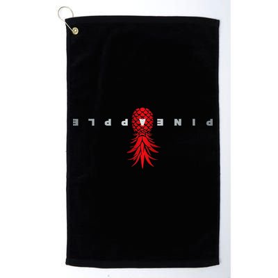 Retro Upside Down Pineapple Swinger Golf Towel