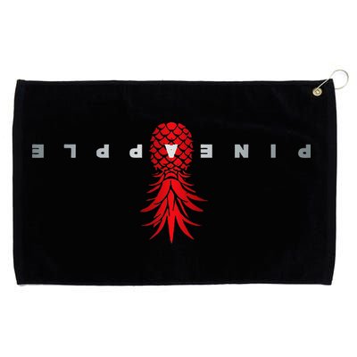 Retro Upside Down Pineapple Swinger Grommeted Golf Towel