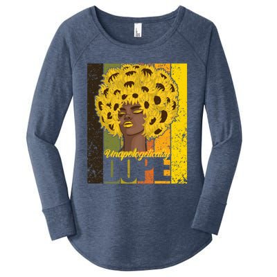 Retro Unapologetically Dope Gift Women's Perfect Tri Tunic Long Sleeve Shirt