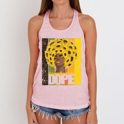 Retro Unapologetically Dope Gift Women's Knotted Racerback Tank