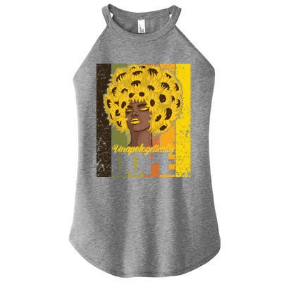 Retro Unapologetically Dope Gift Women’s Perfect Tri Rocker Tank