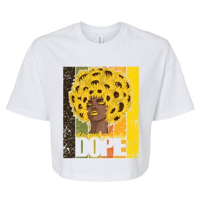 Retro Unapologetically Dope Gift Bella+Canvas Jersey Crop Tee