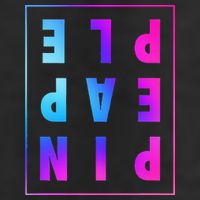 Retro Upside Down Pineapple Swinger Pastel Text Grid Tumbler