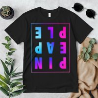 Retro Upside Down Pineapple Swinger Pastel Text Grid Premium T-Shirt