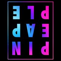 Retro Upside Down Pineapple Swinger Pastel Text Grid Toddler T-Shirt