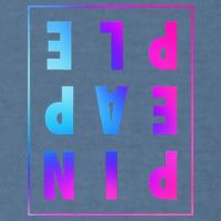 Retro Upside Down Pineapple Swinger Pastel Text Grid Garment-Dyed Sweatshirt