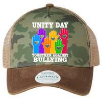 Retro Unity Day Together Against Bullying Raised Hands Legacy Tie Dye Trucker Hat