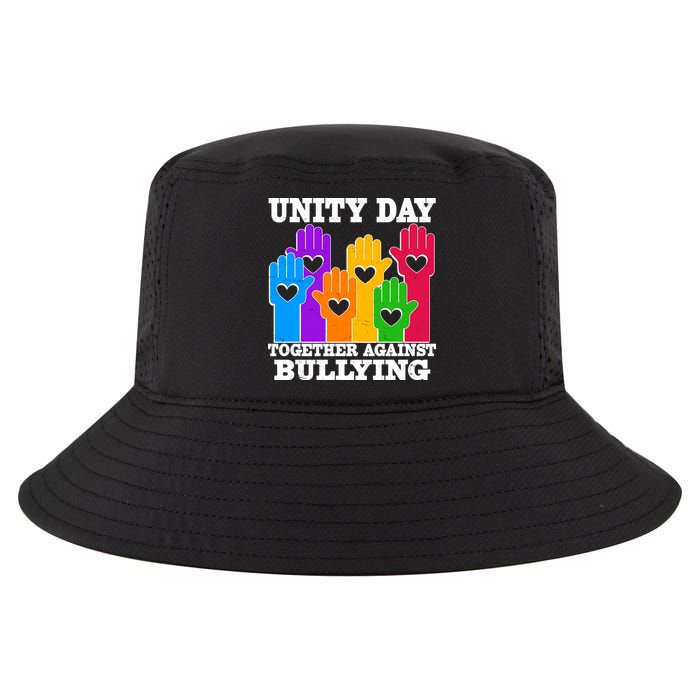 Retro Unity Day Together Against Bullying Raised Hands Cool Comfort Performance Bucket Hat