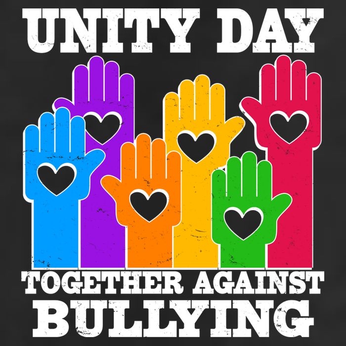 Retro Unity Day Together Against Bullying Raised Hands Cool Comfort Performance Bucket Hat