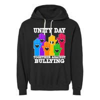 Retro Unity Day Together Against Bullying Raised Hands Garment-Dyed Fleece Hoodie
