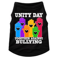Retro Unity Day Together Against Bullying Raised Hands Doggie Tank
