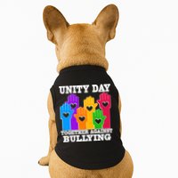 Retro Unity Day Together Against Bullying Raised Hands Doggie Tank