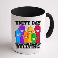 Retro Unity Day Together Against Bullying Raised Hands Mug