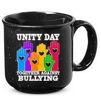 Retro Unity Day Together Against Bullying Raised Hands 15oz Campfire Ceramic Mug