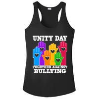 Retro Unity Day Together Against Bullying Raised Hands Ladies PosiCharge Competitor Racerback Tank