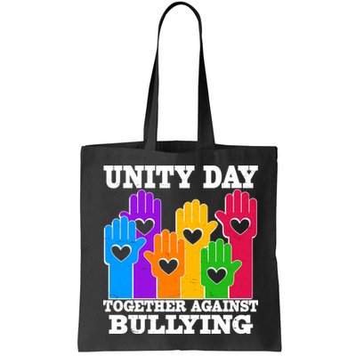 Retro Unity Day Together Against Bullying Raised Hands Bag