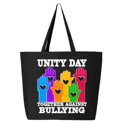 Retro Unity Day Together Against Bullying Raised Hands 25L Jumbo Tote