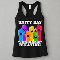 Retro Unity Day Together Against Bullying Raised Hands Womens Tank Top