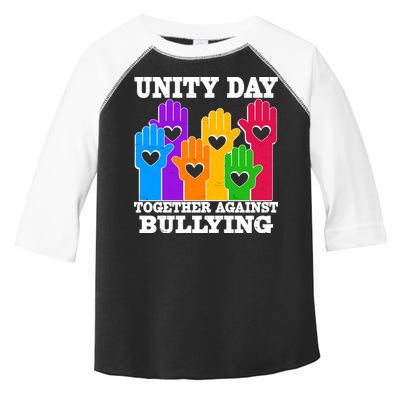 Retro Unity Day Together Against Bullying Raised Hands Toddler Fine Jersey T-Shirt