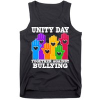 Retro Unity Day Together Against Bullying Raised Hands Tank Top