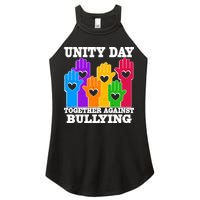 Retro Unity Day Together Against Bullying Raised Hands Women's Perfect Tri Rocker Tank