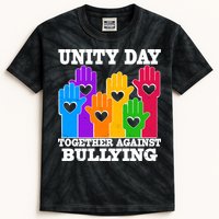 Retro Unity Day Together Against Bullying Raised Hands Kids Tie-Dye T-Shirt