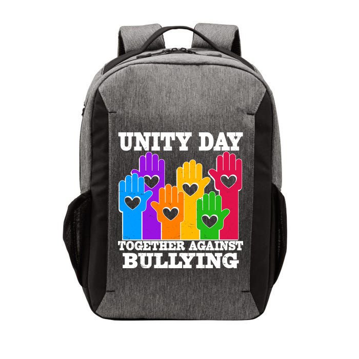 Retro Unity Day Together Against Bullying Raised Hands Vector Backpack