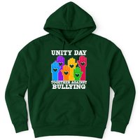 Retro Unity Day Together Against Bullying Raised Hands Hoodie