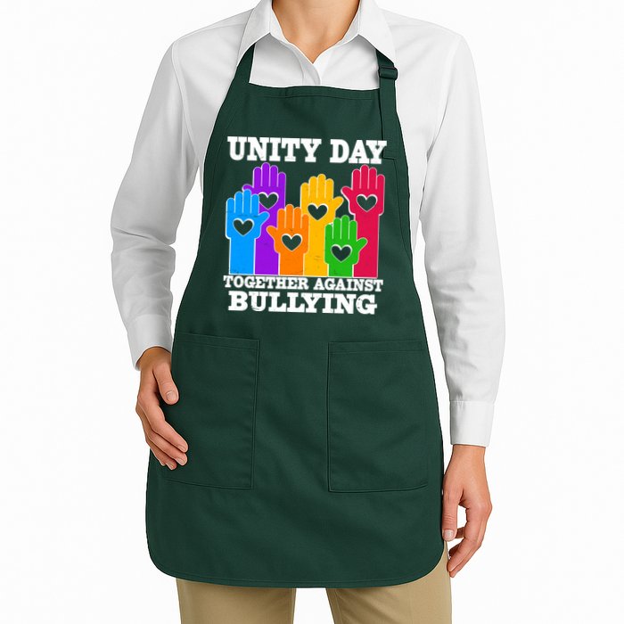Retro Unity Day Together Against Bullying Raised Hands Apron