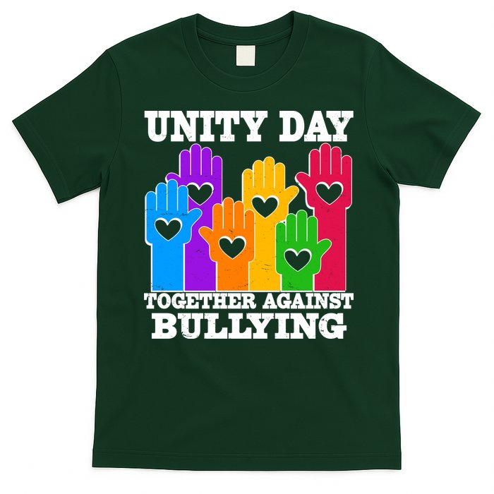 Retro Unity Day Together Against Bullying Raised Hands T-Shirt