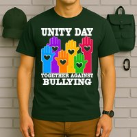 Retro Unity Day Together Against Bullying Raised Hands T-Shirt