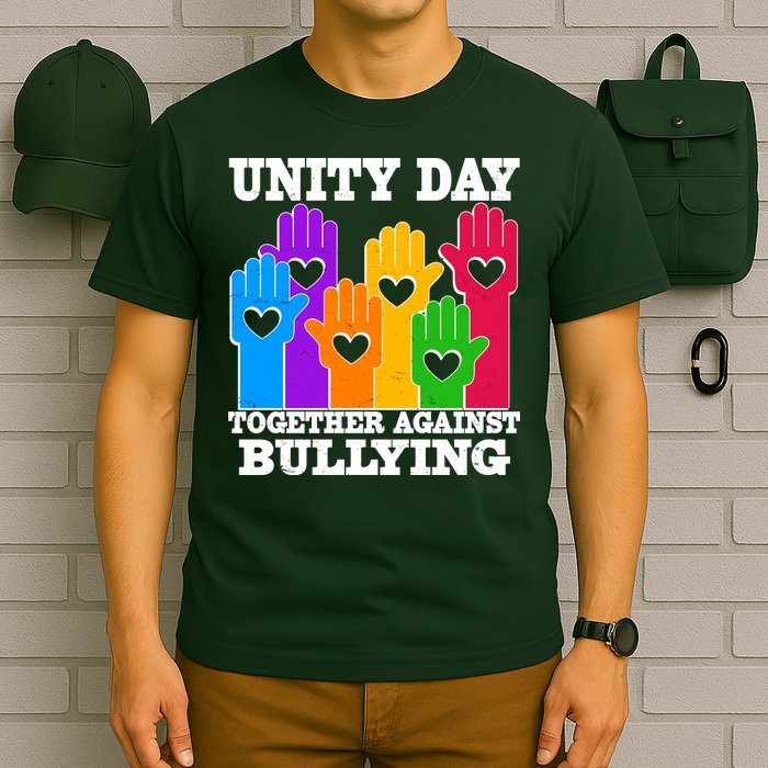 Retro Unity Day Together Against Bullying Raised Hands T-Shirt