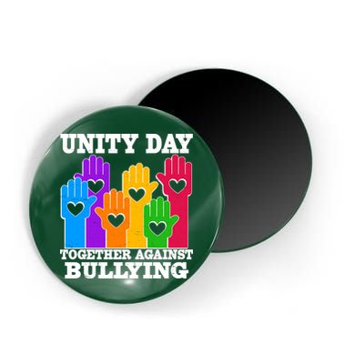 Retro Unity Day Together Against Bullying Raised Hands Magnet