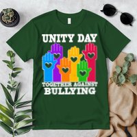 Retro Unity Day Together Against Bullying Raised Hands Premium T-Shirt