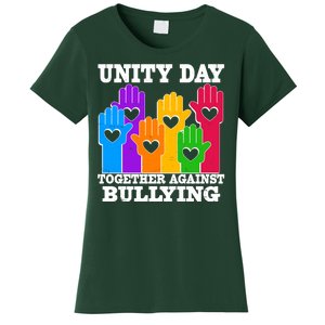 Retro Unity Day Together Against Bullying Raised Hands Women's T-Shirt