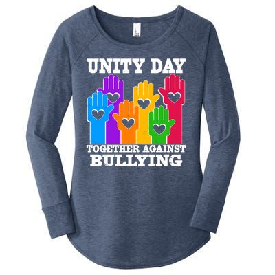 Retro Unity Day Together Against Bullying Raised Hands Women's Perfect Tri Tunic Long Sleeve Shirt