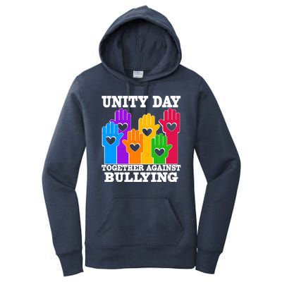 Retro Unity Day Together Against Bullying Raised Hands Women's Pullover Hoodie