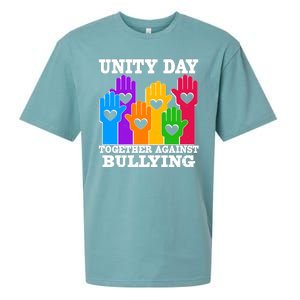 Retro Unity Day Together Against Bullying Raised Hands Sueded Cloud Jersey T-Shirt