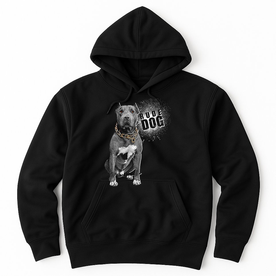 Rude Dog Pitbull Lover Hoodie