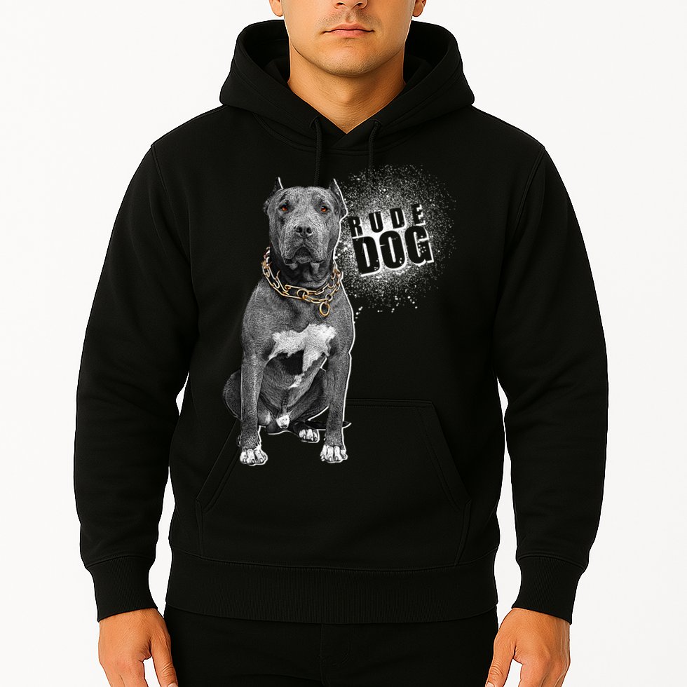 Rude Dog Pitbull Lover Hoodie