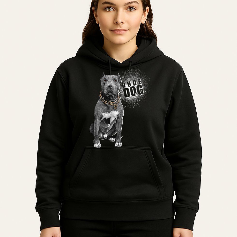 Rude Dog Pitbull Lover Hoodie