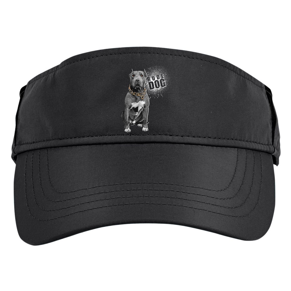 Rude Dog Pitbull Lover Adult Drive Performance Visor